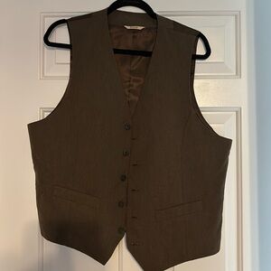 Haggar Brown Suit Vest